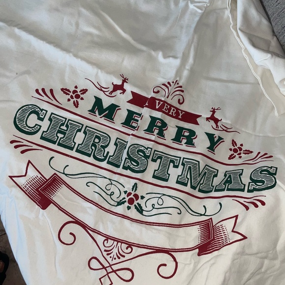XL CANVAS CHRISTMAS SANTA BAG - Picture 2 of 5